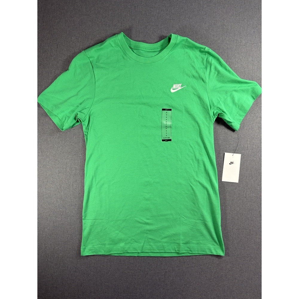 NIKE ESSENTIAL SPORTSWEAR CLUB TEE GREEN (AR4997 324), Size Small Men's